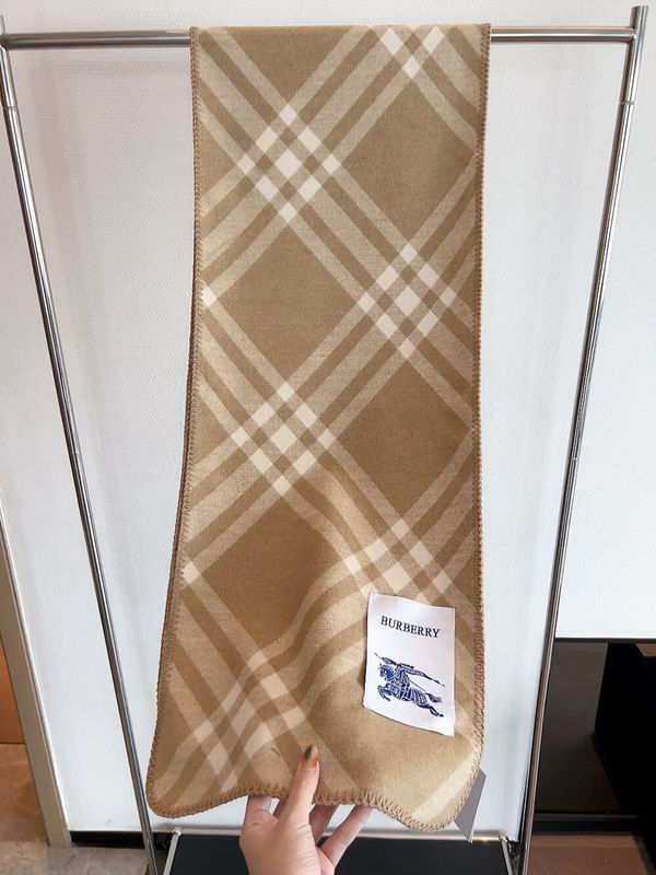 Burberry Scarf 30X168cm 100%羊绒 E21 (7)