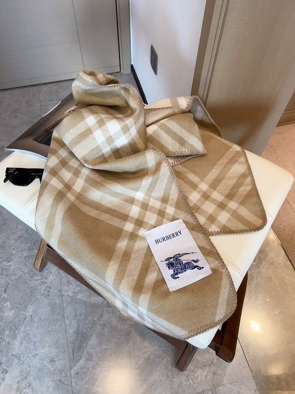Burberry Scarf 30X168cm 100%羊绒 E21 (9)