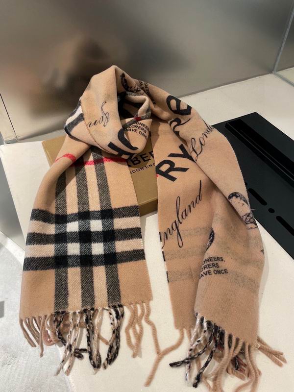 Burberry Scarf 32X192cm  100%山羊绒 E18 (4)