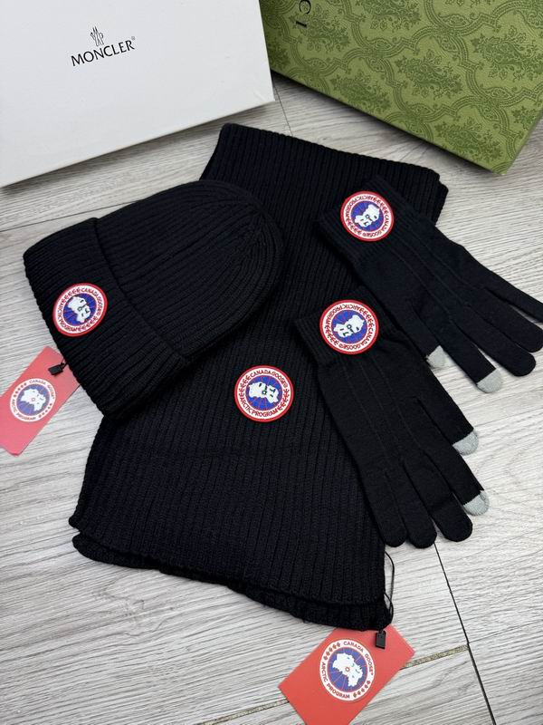 Canada Goose Scarf Hat Gloves dx (59)