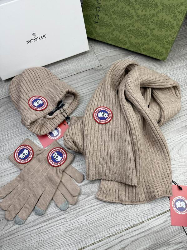 Canada Goose Scarf Hat Gloves dx (63)