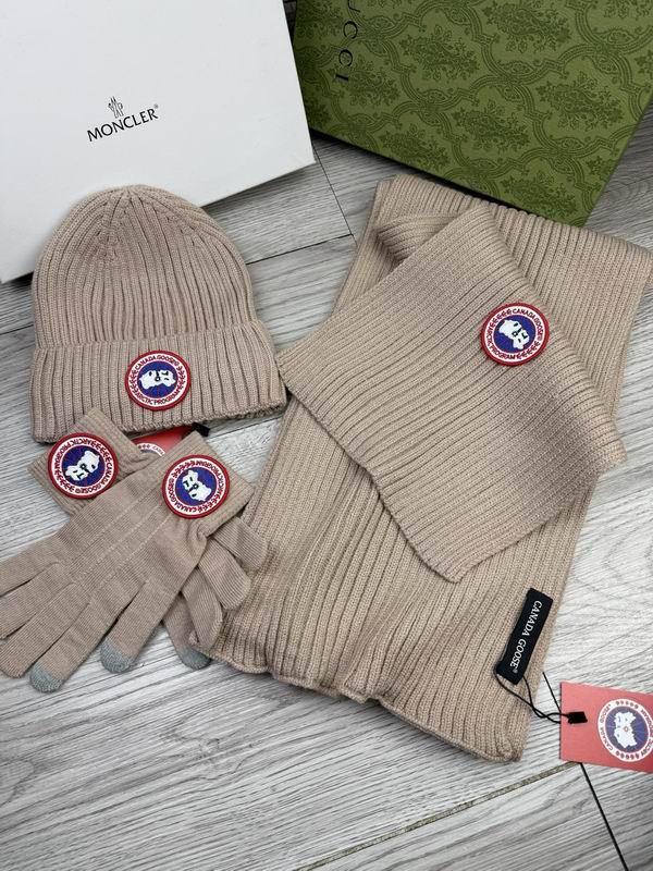 Canada Goose Scarf Hat Gloves dx (66)