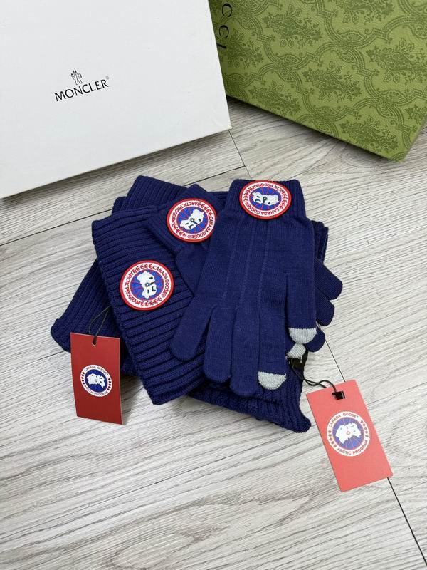 Canada Goose Scarf Hat Gloves dx (78)