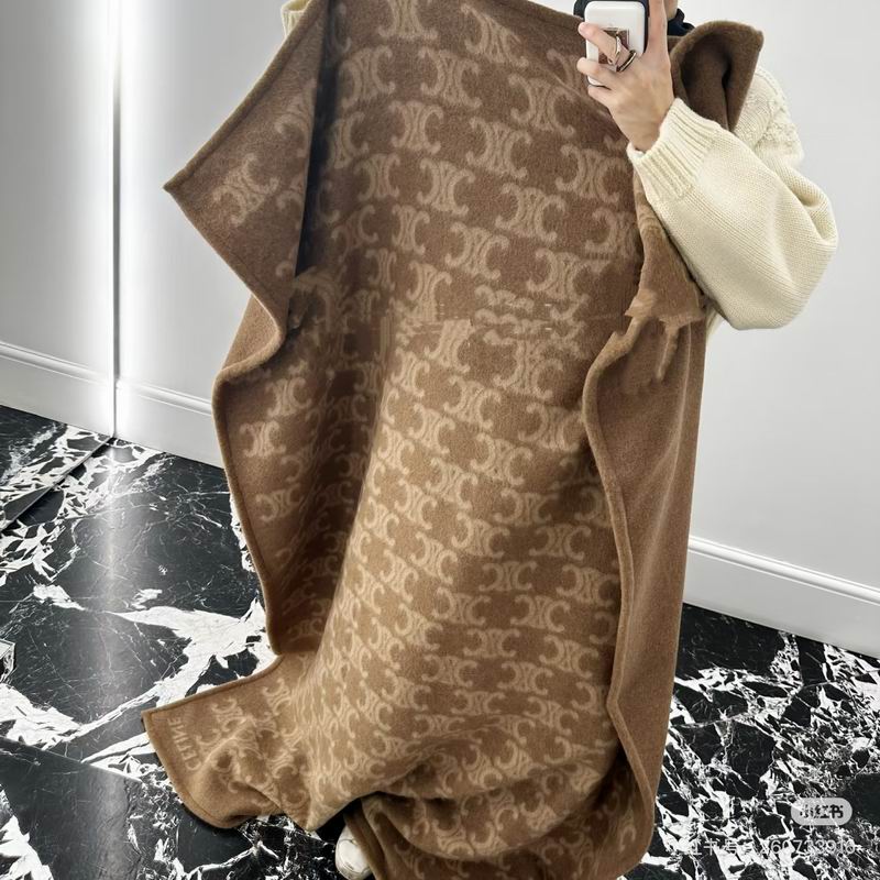 Celine Scarf 140X140cm 100%羊绒 E27 (8)