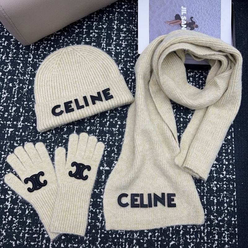 Celine scarf hat gloves (12)