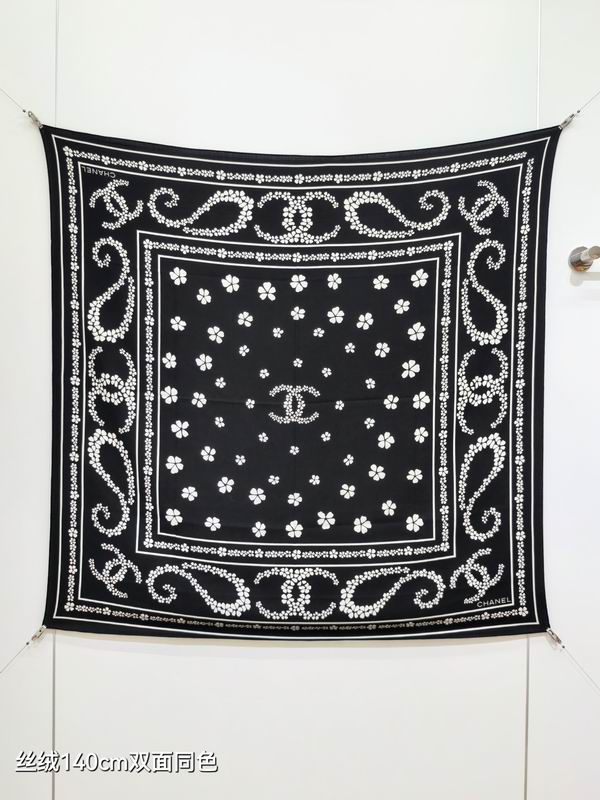 Chanel Scarf 140X140cm 70%羊绒30%真丝 E02 (18)