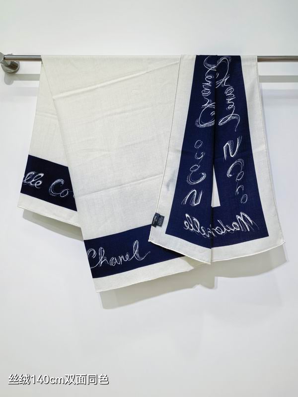 Chanel Scarf 140X140cm 70%羊绒30%真丝 E26 (12)