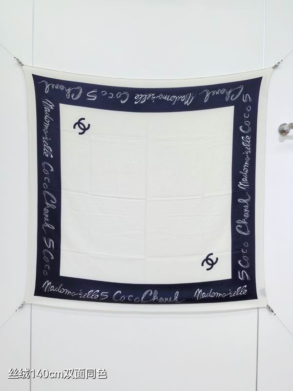 Chanel Scarf 140X140cm 70%羊绒30%真丝 E26 (18)