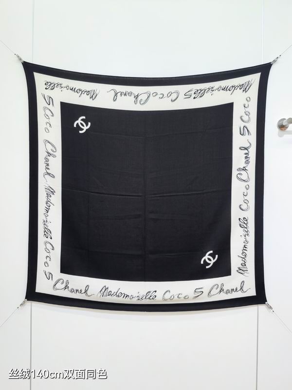 Chanel Scarf 140X140cm 70%羊绒30%真丝 E26 (9)