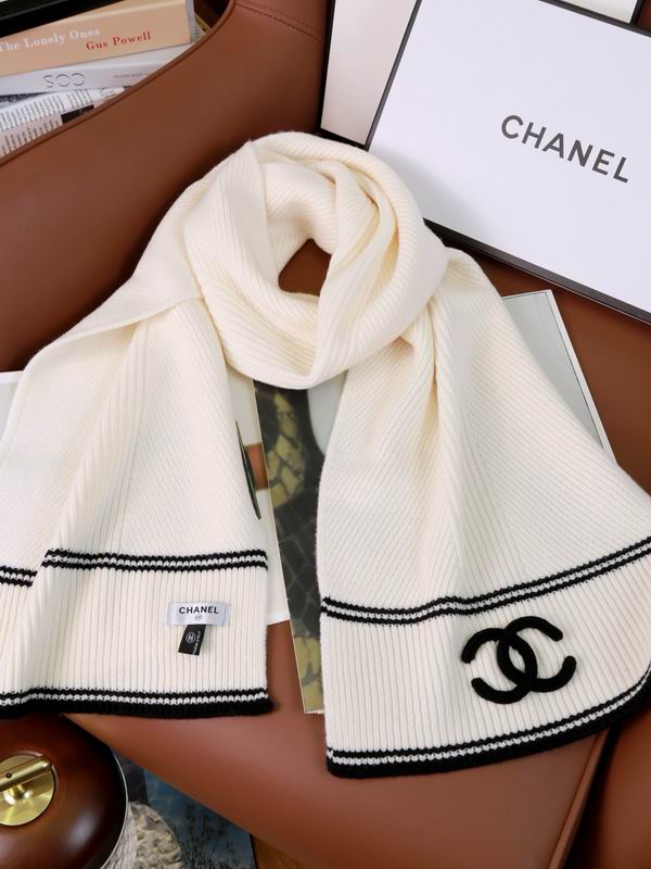 Chanel Scarf 30X180cm 100%羊绒 E36 (10)