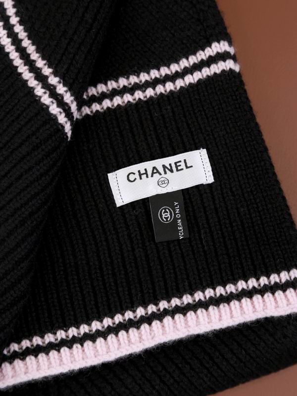 Chanel Scarf 30X180cm 100%羊绒 E36 (14)