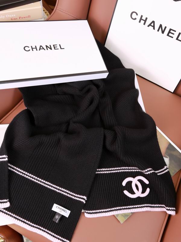 Chanel Scarf 30X180cm 100%羊绒 E36 (16)