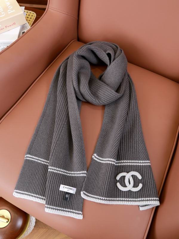 Chanel Scarf 30X180cm 100%羊绒 E36 (26)