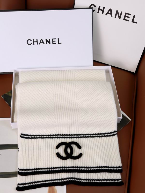 Chanel Scarf 30X180cm 100%羊绒 E36 (4)