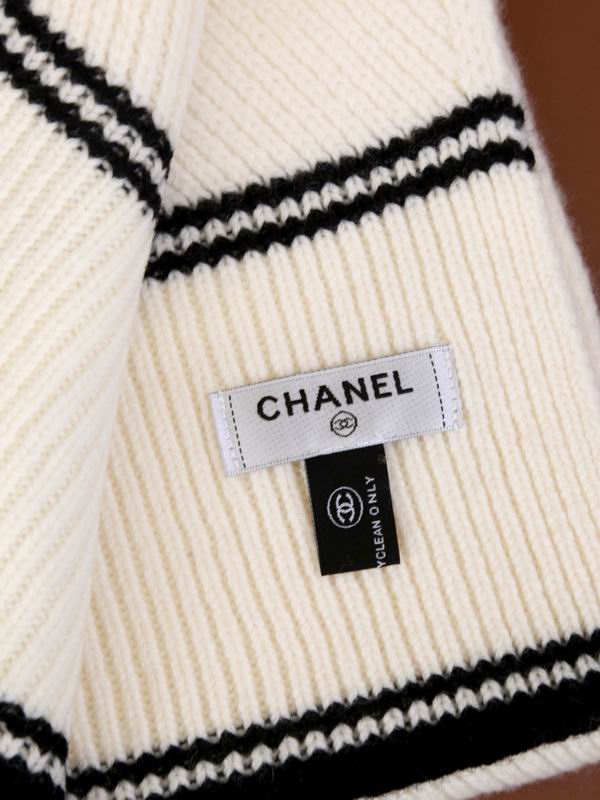 Chanel Scarf 30X180cm 100%羊绒 E36 (5)