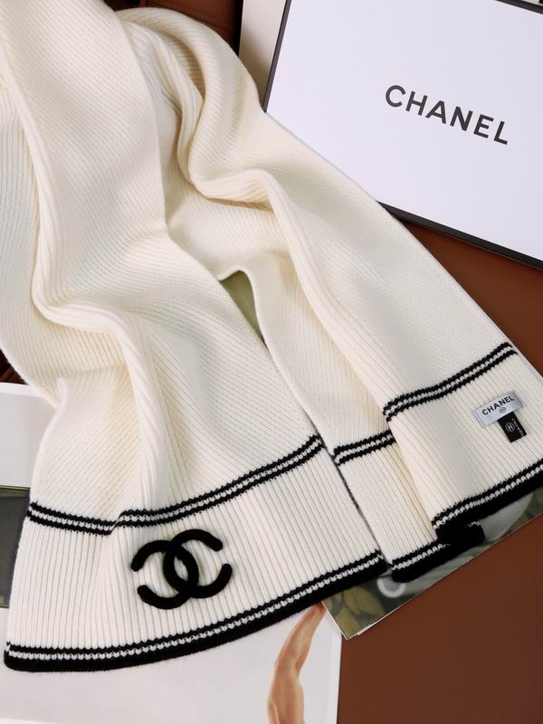 Chanel Scarf 30X180cm 100%羊绒 E36 (8)
