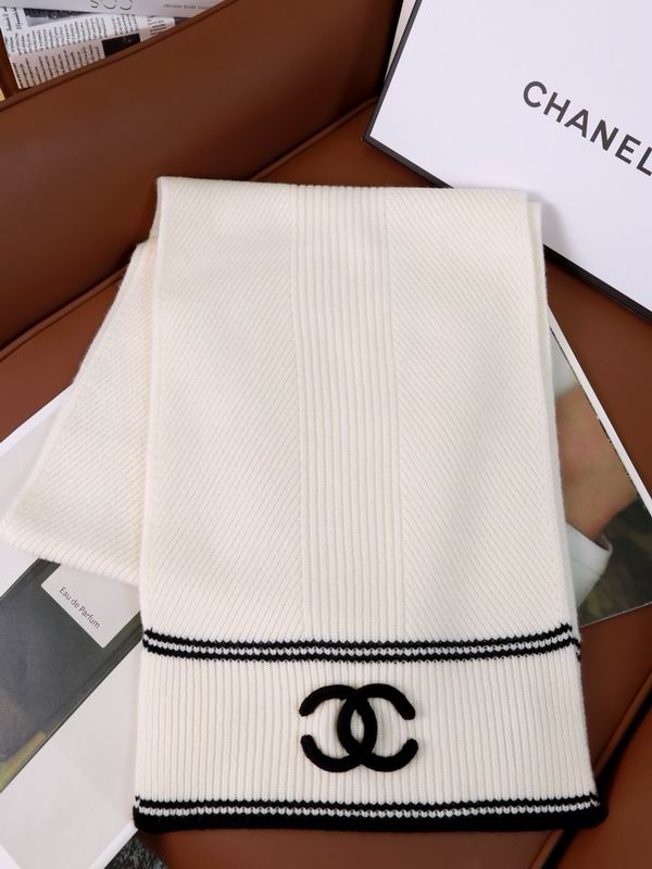 Chanel Scarf 30X180cm 100%羊绒 E36 (9)