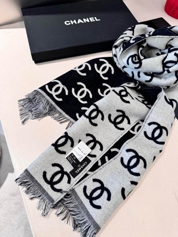 Chanel Scarf 35X180cm 92%羊毛8%羊绒 E21 (5)