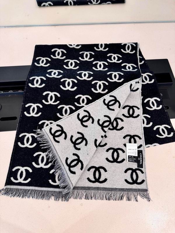 Chanel Scarf 35X180cm 92%羊毛8%羊绒 E21 (6)