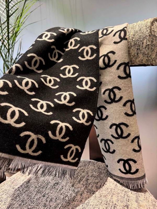 Chanel Scarf 35X180cm 92%羊毛8%羊绒 E21 (7)