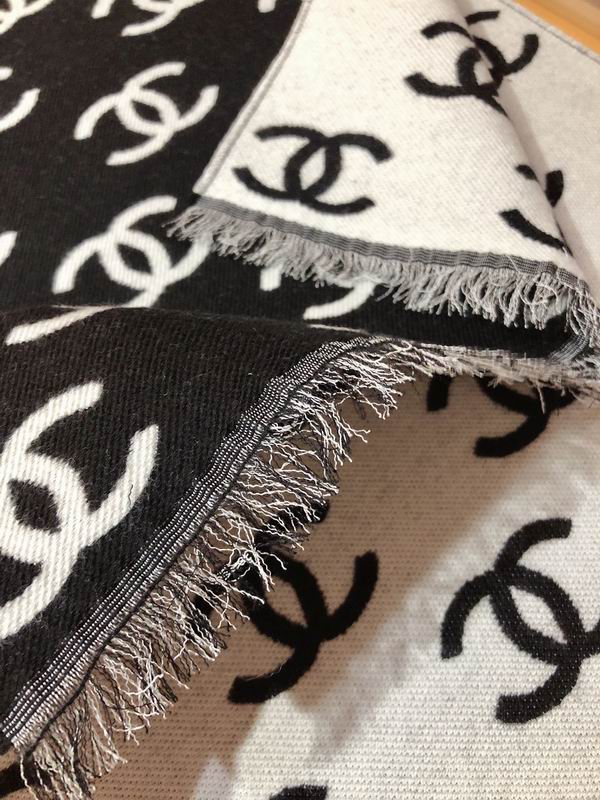 Chanel Scarf 38X190cm 92%羊毛8%羊绒 E20 (4)