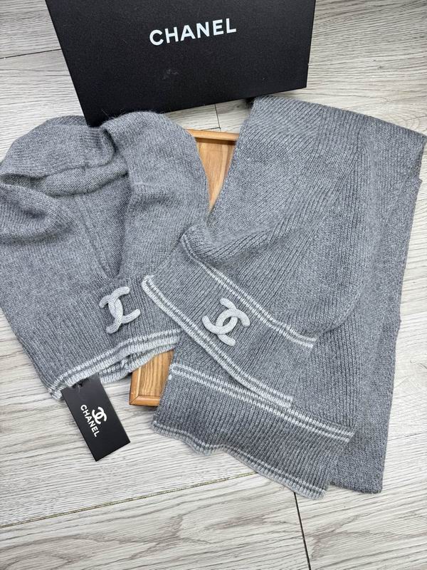 Chanel Scarf Hat E (258)