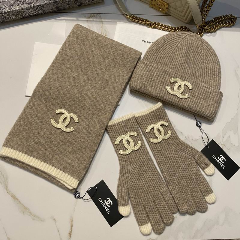 Chanel Scarf Hat Gloves (39)