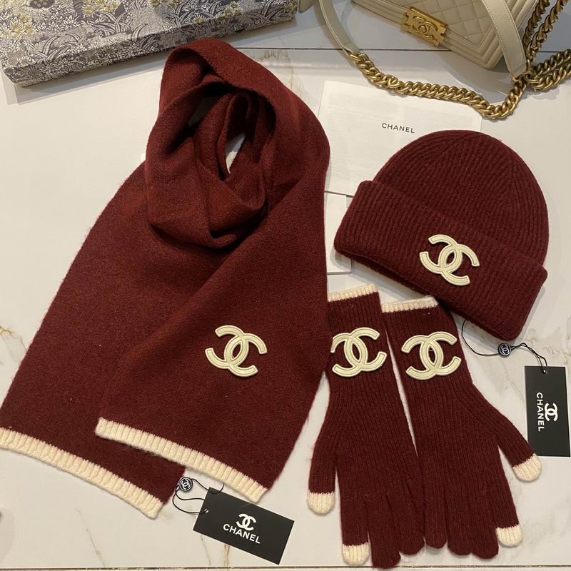 Chanel Scarf Hat Gloves (41)