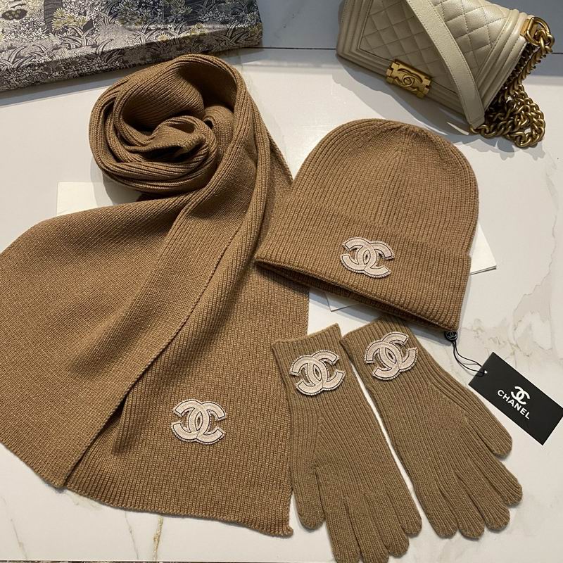 Chanel Scarf Hat Gloves (48)