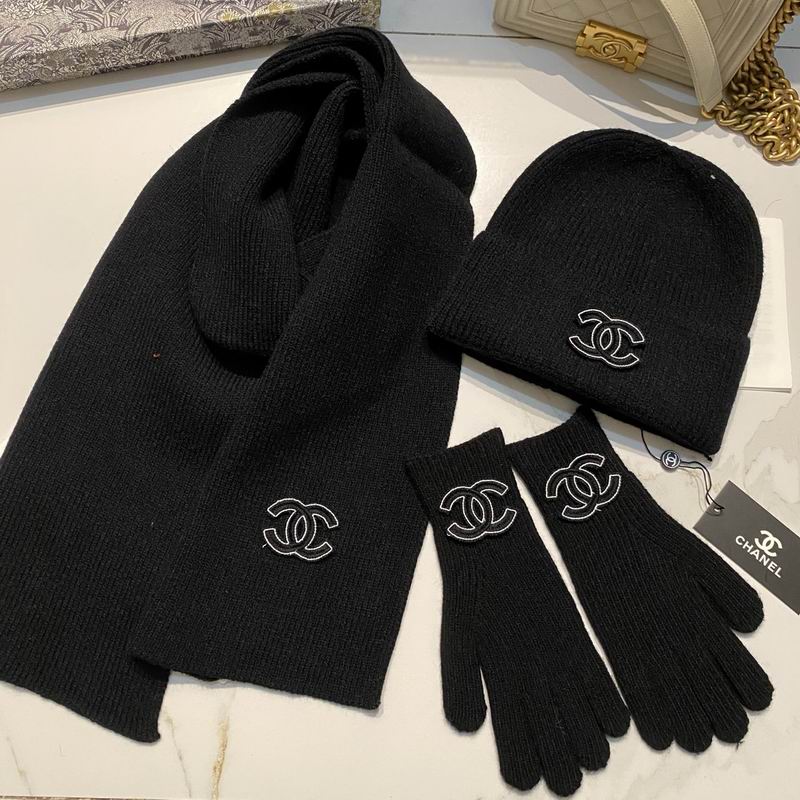 Chanel Scarf Hat Gloves (51)
