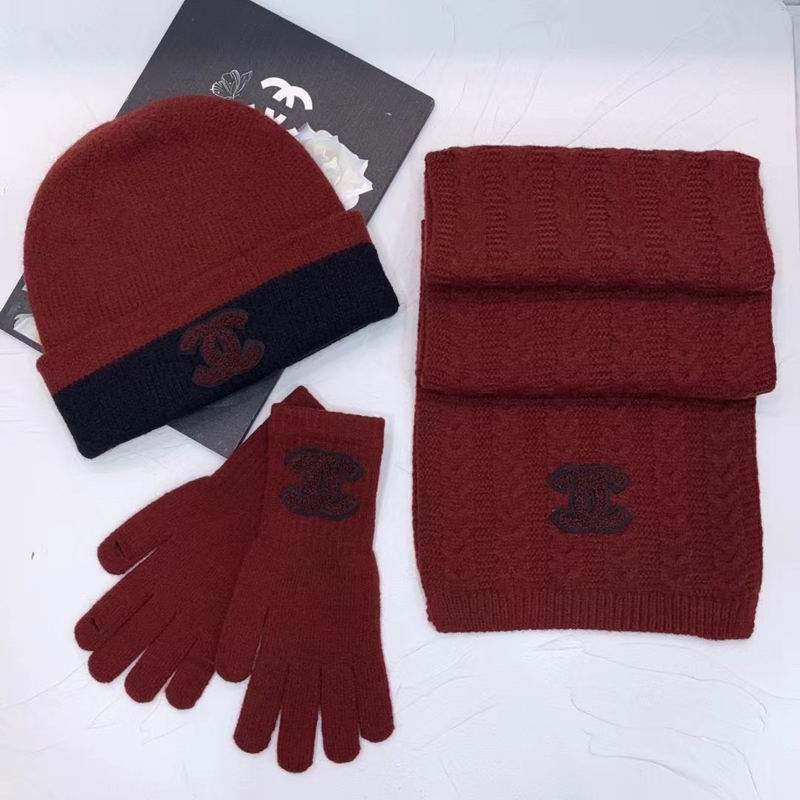Chanel Scarf Hat Gloves (60)