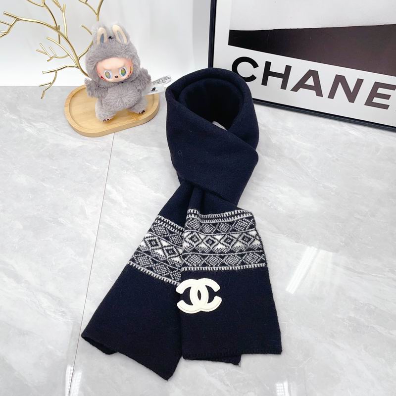 Chanel Scarf Hat Gloves dx (109)