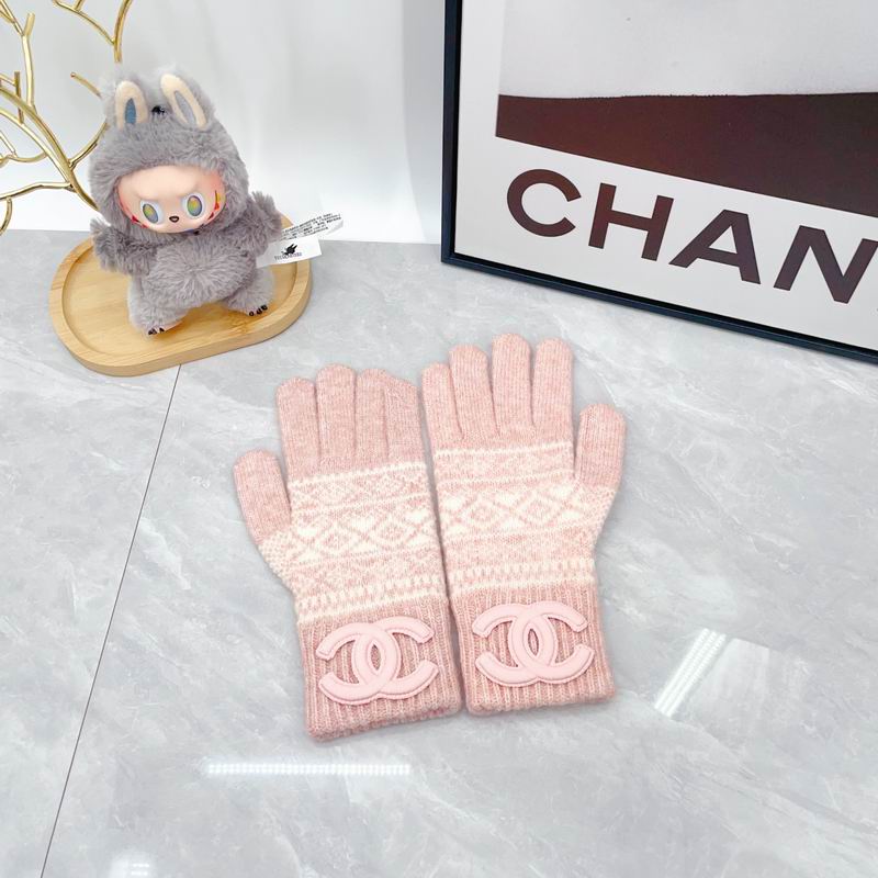 Chanel Scarf Hat Gloves dx (115)