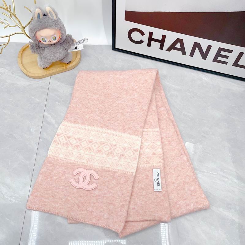 Chanel Scarf Hat Gloves dx (119)