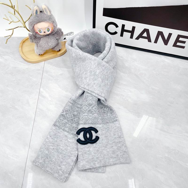 Chanel Scarf Hat Gloves dx (138)