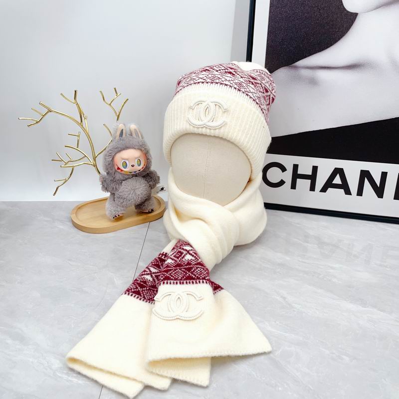Chanel Scarf Hat Gloves dx (94)