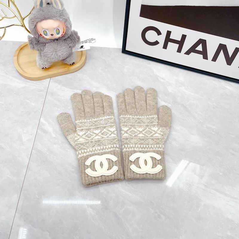 Chanel Scarf Hat Gloves dx (97)