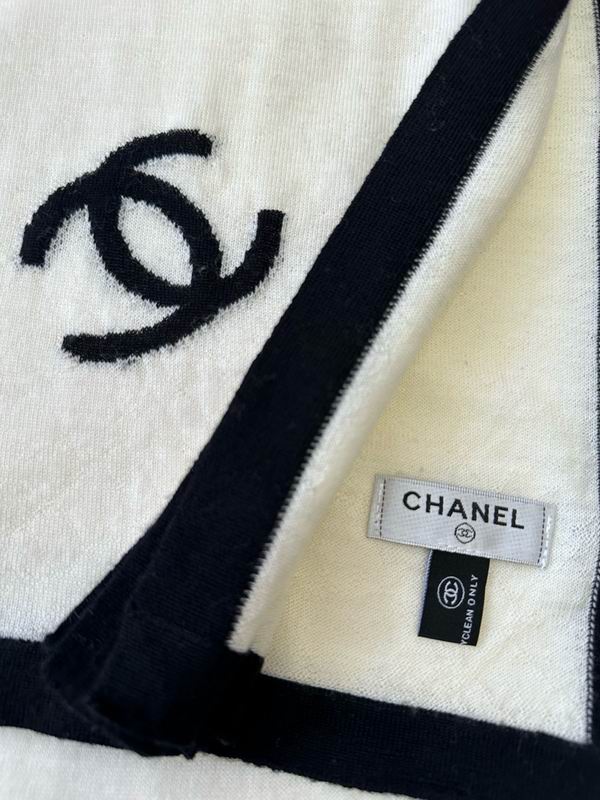 Chanel scarf 45X200cm 100%羊绒 E35 (12)