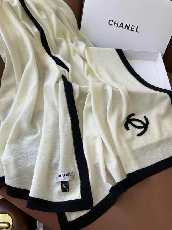 Chanel scarf 45X200cm 100%羊绒 E35 (13)