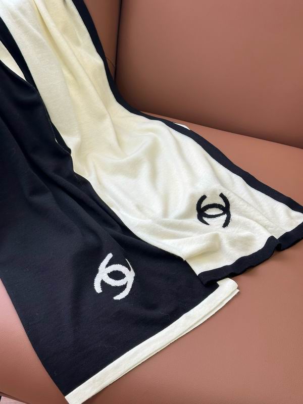 Chanel scarf 45X200cm 100%羊绒 E35 (2)