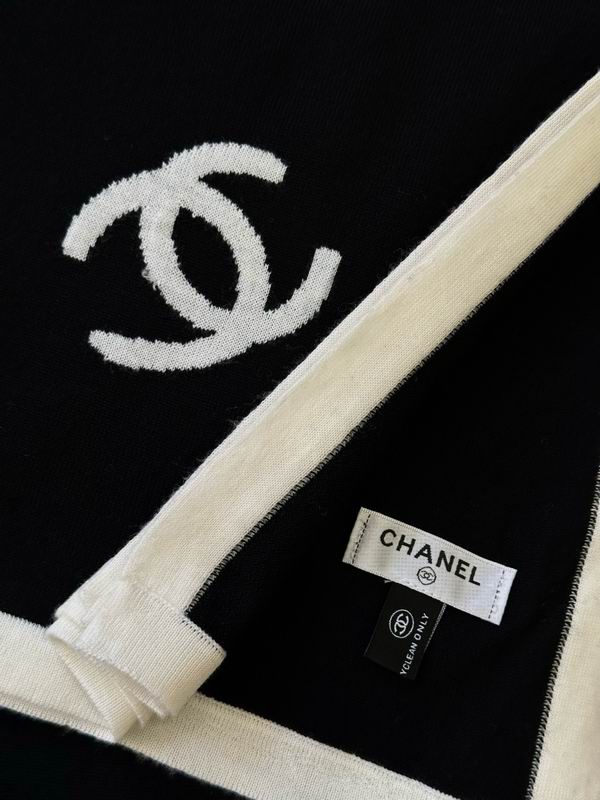 Chanel scarf 45X200cm 100%羊绒 E35 (4)