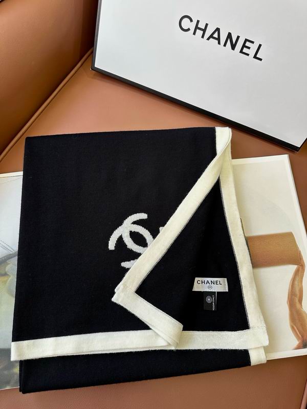 Chanel scarf 45X200cm 100%羊绒 E35 (5)