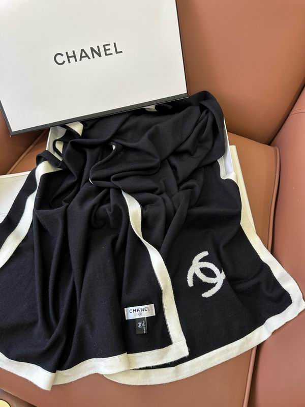 Chanel scarf 45X200cm 100%羊绒 E35 (7)