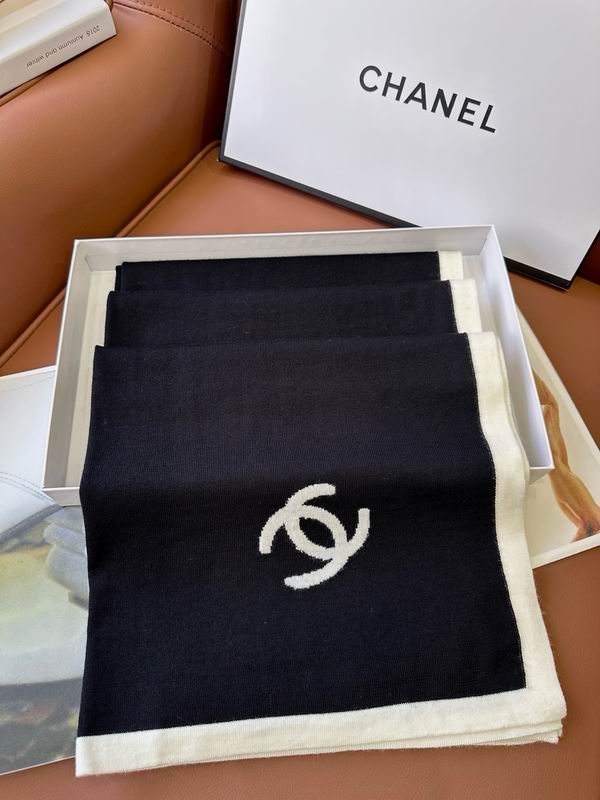 Chanel scarf 45X200cm 100%羊绒 E35 (9)
