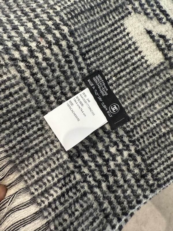Chanel scarf 74.4X194.4cm 100%羊绒 E13 (12)