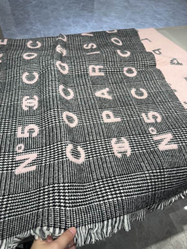 Chanel scarf 74.4X194.4cm 100%羊绒 E13 (4)