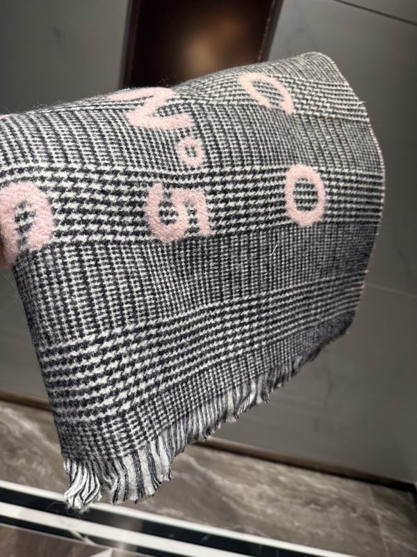 Chanel scarf 74.4X194.4cm 100%羊绒 E13 (6)