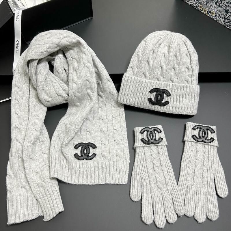 Chanel scarf hat gloves dx (10)
