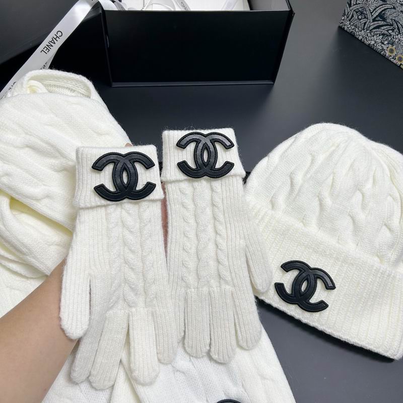 Chanel scarf hat gloves dx (13)