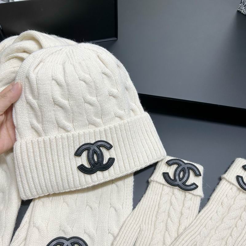 Chanel scarf hat gloves dx (15)